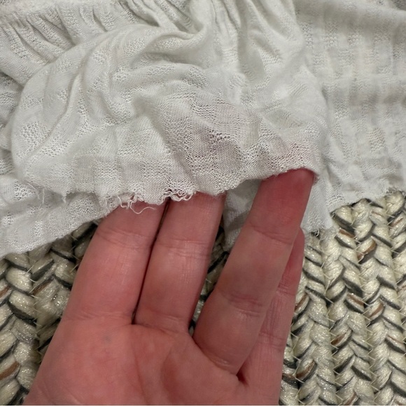 Free People White Lace Front Flowy Tank Top - Picture 4 of 10